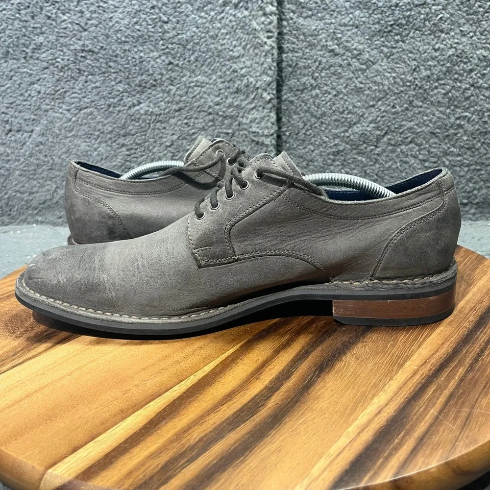 Men's Gray Suede Leather Dress Shoes Lace Up Derby Chukka Boots Nike Air Size 11